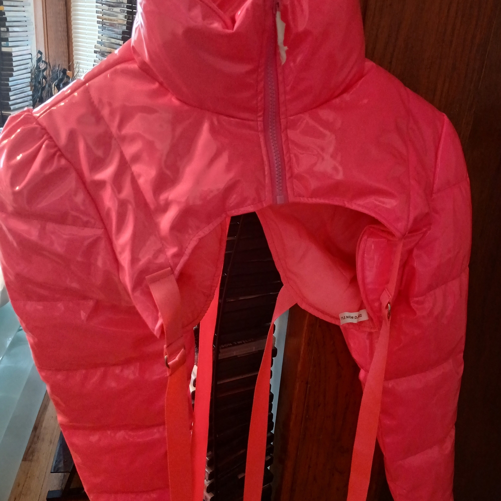 Daisy Vibrant Pink Puffer Jacket